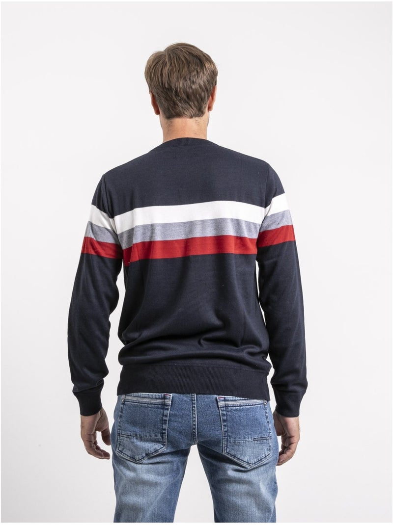 Leniwaly trui met ronde hals Marineblauw - Kiabi