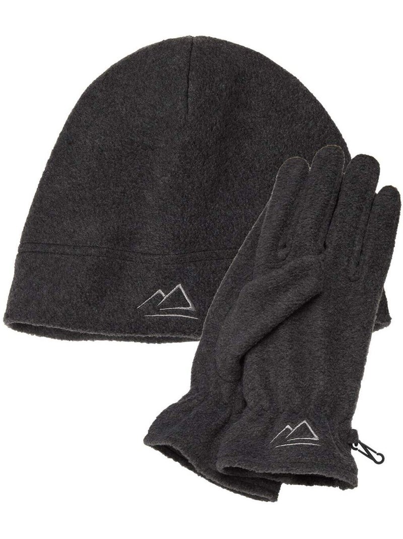 L’ensemble bonnet et gants polaire  - atlas for men Gris - Kiabi