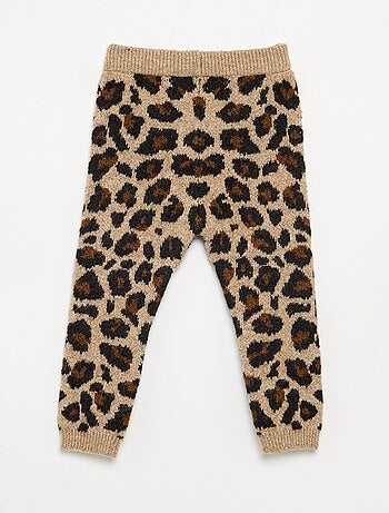 Leopardprint legging van jerseytricot