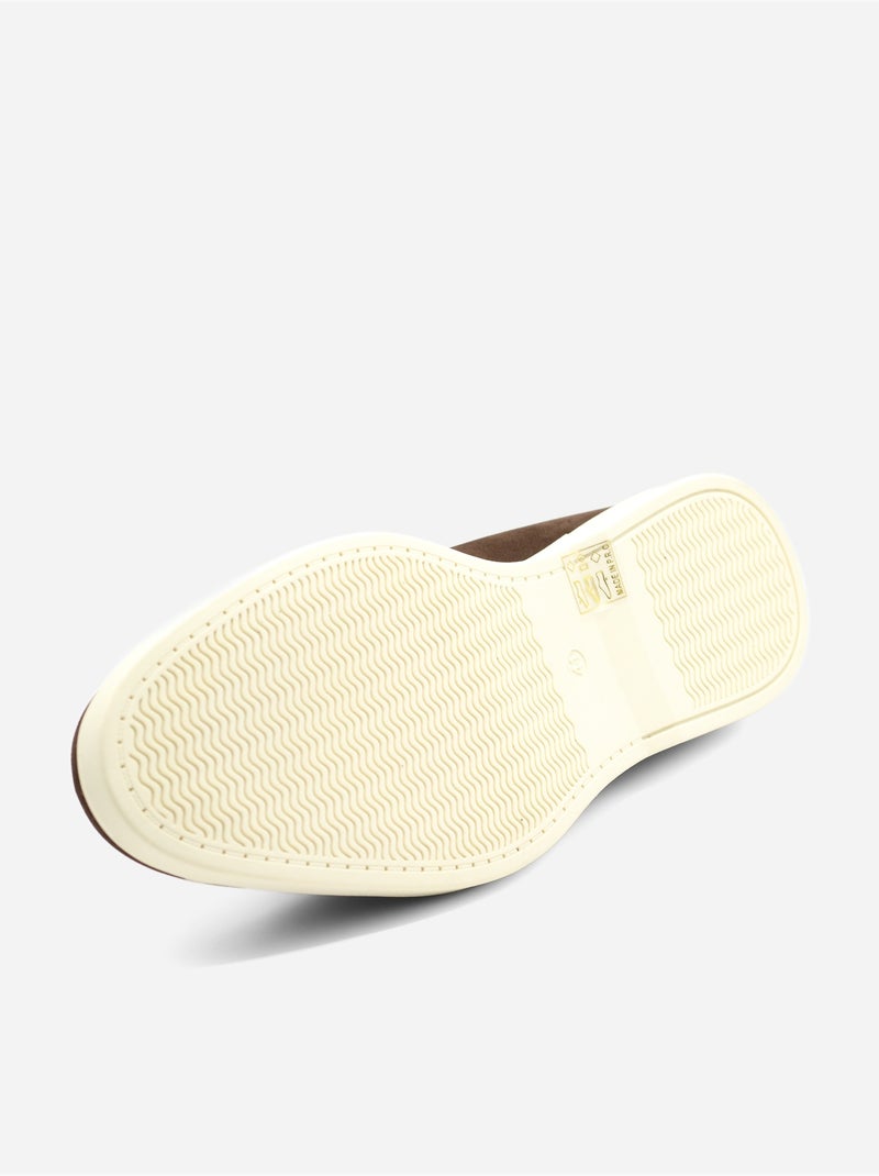 Leren mocassins - Uomo Donkerbruin - Kiabi