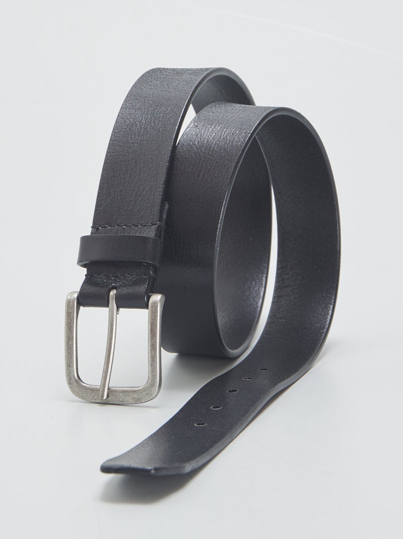 Leren riem zwart - Kiabi