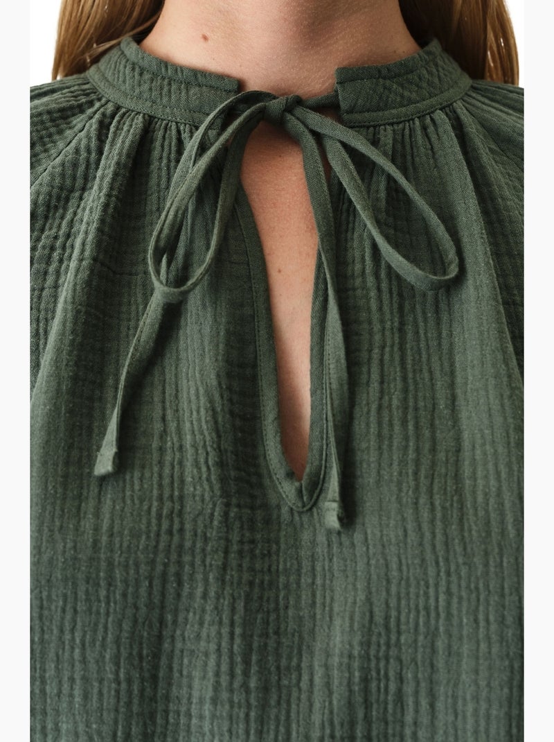 Lessi chemise à manches longues penti Vert kaki - Kiabi