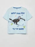 Leuk T-shirt van jersey BLAUW - Kiabi