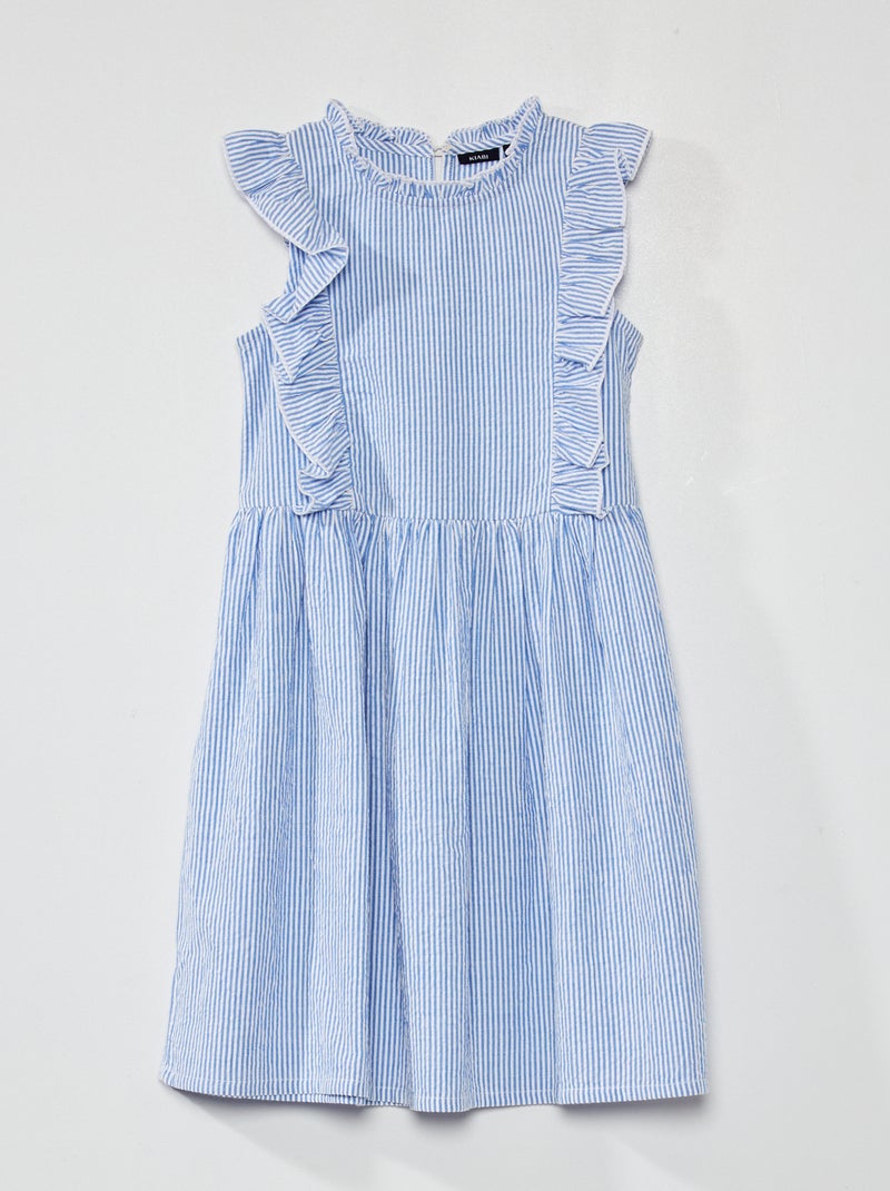 Leuke jurk met strepenmotief BLAUW - Kiabi