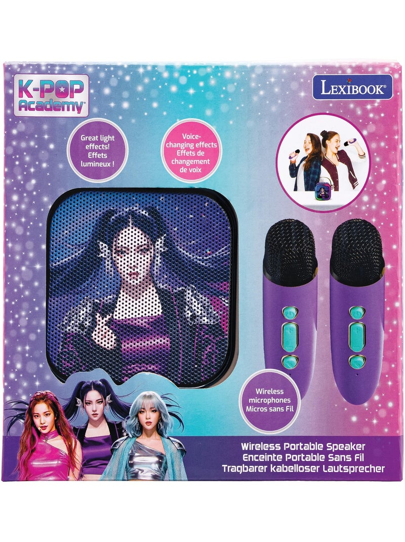 Lexibook, k-pop academy, karaokespeaker, 2 microfoons, paars, btc020kpz Paars - Kiabi