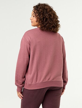 Licht bedrukt sweatshirt van French Terry