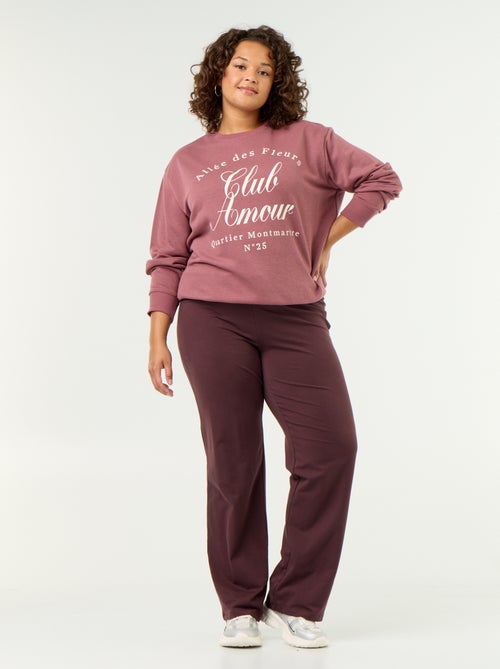 Licht bedrukt sweatshirt van French Terry - Kiabi