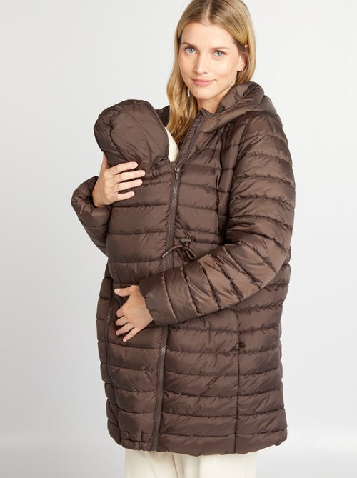 Licht donsjack + draagcover | Zwangerschapsmodel - Kiabi