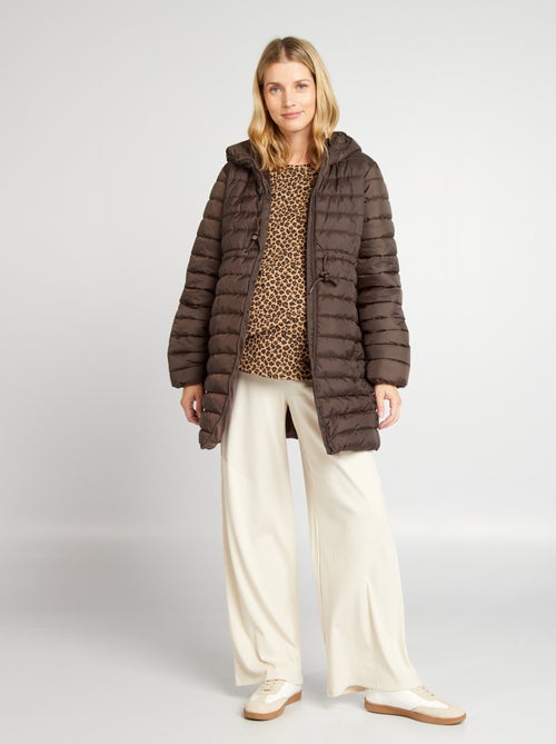 Licht donsjack + draagcover | Zwangerschapsmodel - Kiabi