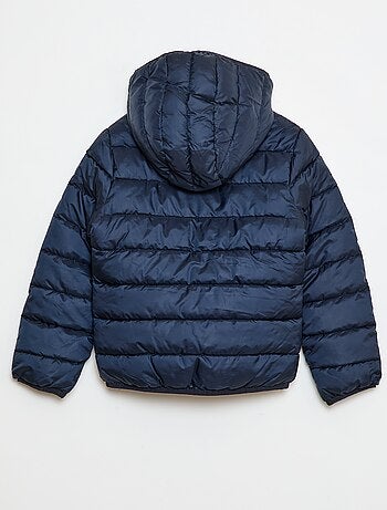 Licht donsjack met capuchon