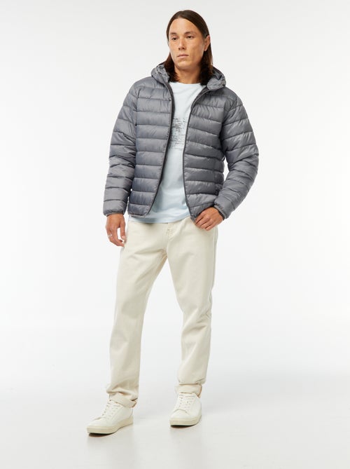 Licht donsjack met capuchon - Kiabi