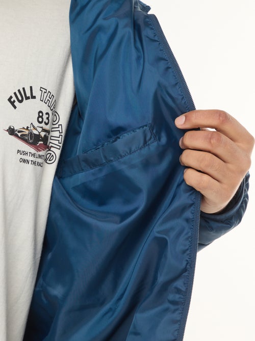 Licht, doorgestikt donsjack met capuchon - Kiabi