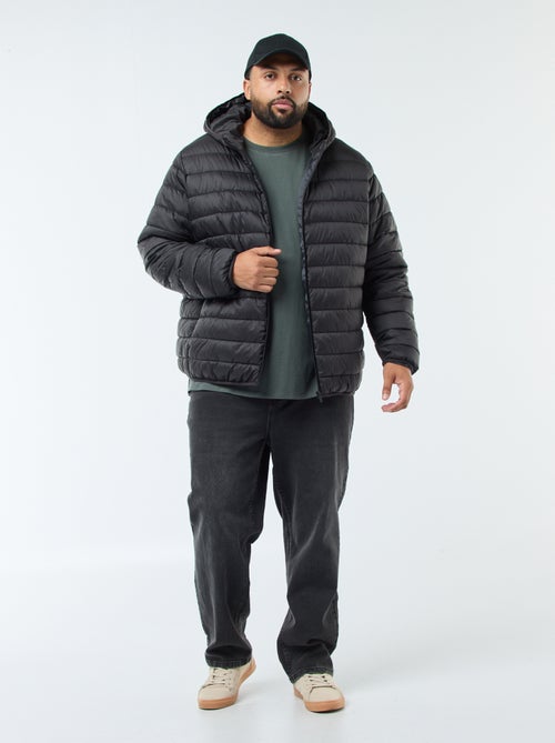 Licht, doorgestikt donsjack met capuchon - Kiabi