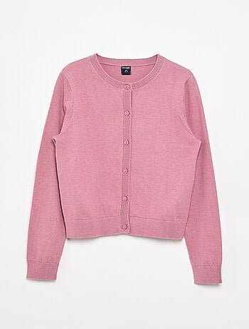 Effen lichtgewicht vest met ronde hals