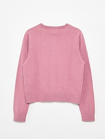 Effen lichtgewicht vest met ronde hals