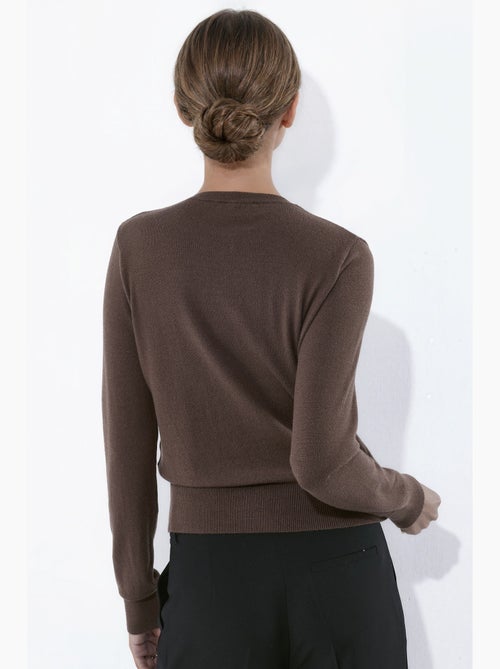 Licht gebreid vest met ronde hals hiccup - Kiabi Licht gebreid vest met ronde hals hiccup - Kiabi