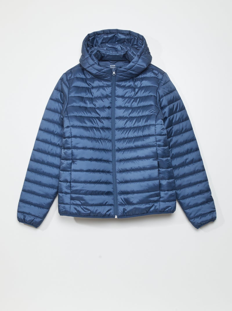 Licht, gewatteerd donsjack donkerblauw - Kiabi