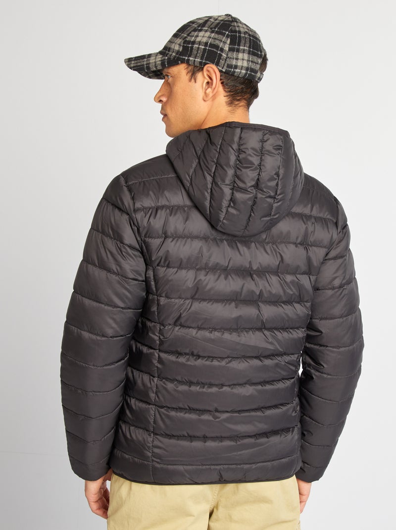 Licht, gewatteerd donsjack zwart - Kiabi