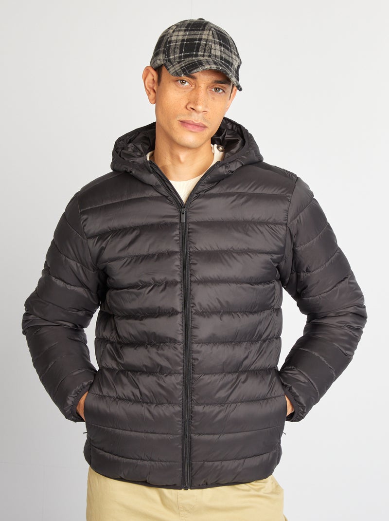 Licht, gewatteerd donsjack zwart - Kiabi