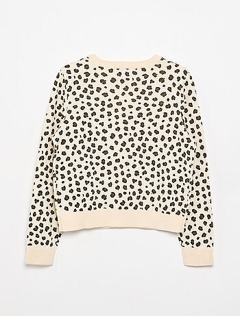 Effen lichtgewicht vest met ronde hals