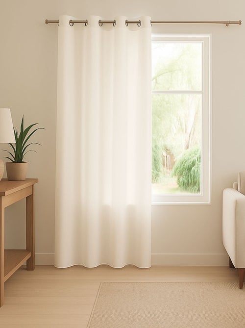 Licht transparant met linnen look - Kiabi Licht transparant met linnen look - Kiabi