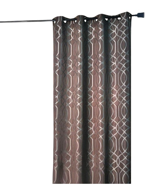 Lichtdoorlatend gordijn met geometrische motieven - Kiabi Lichtdoorlatend gordijn met geometrische motieven - Kiabi