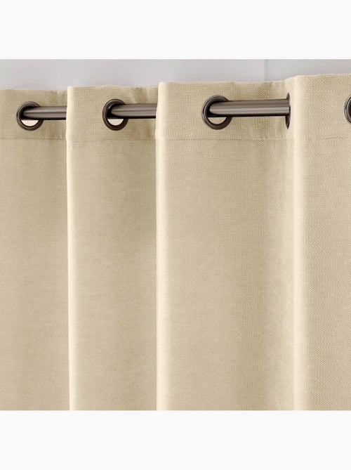 Lichtdoorlatend gordijn met oogjes van chenille-fluweel - Kiabi Lichtdoorlatend gordijn met oogjes van chenille-fluweel - Kiabi