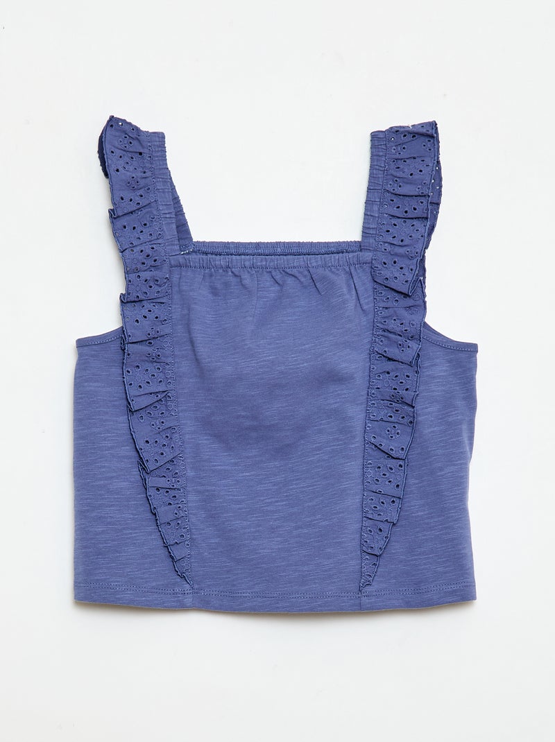 Lichte 2-delige set: topje en short Blauw - Kiabi