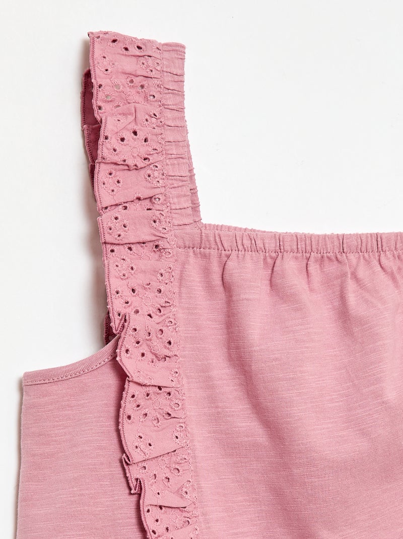 Lichte 2-delige set: topje en short Rose - Kiabi