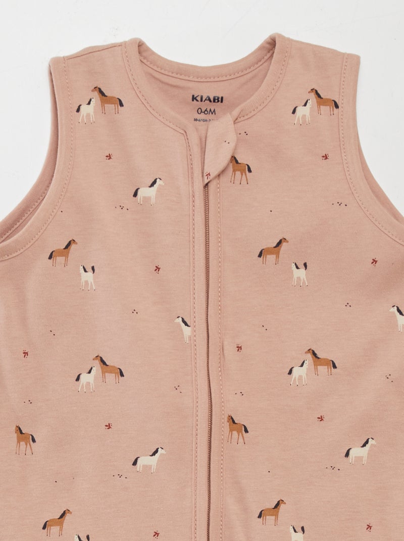 Lichte babyslaapzak - TOG-waarde 0.5 ROSE - Kiabi