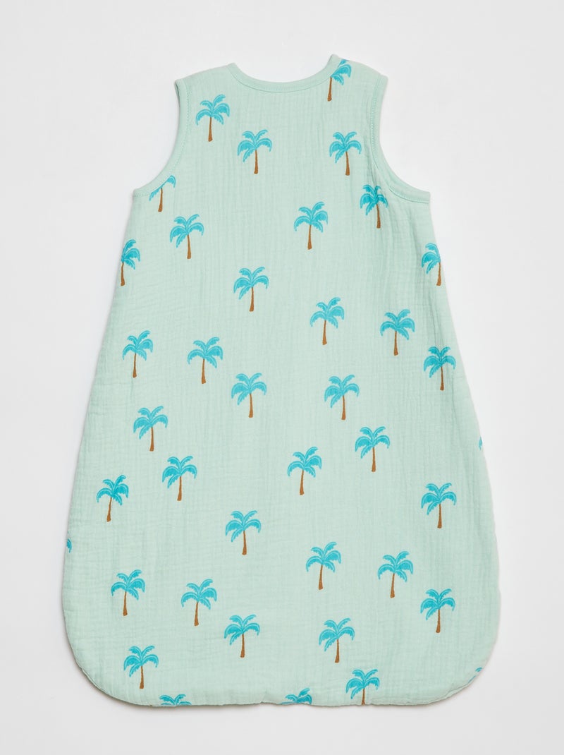 Lichte babyslaapzak met print, TOG-waarde 1 GROEN - Kiabi
