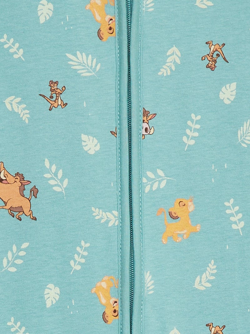 Lichte babyslaapzak met rits en 'Disney'-print - TOG 1 GROEN - Kiabi