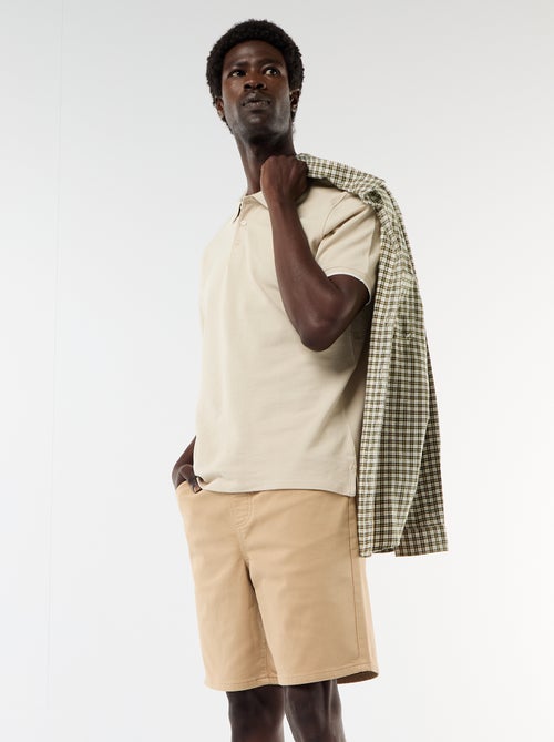 Lichte bermuda met trekkoordjes - Kiabi