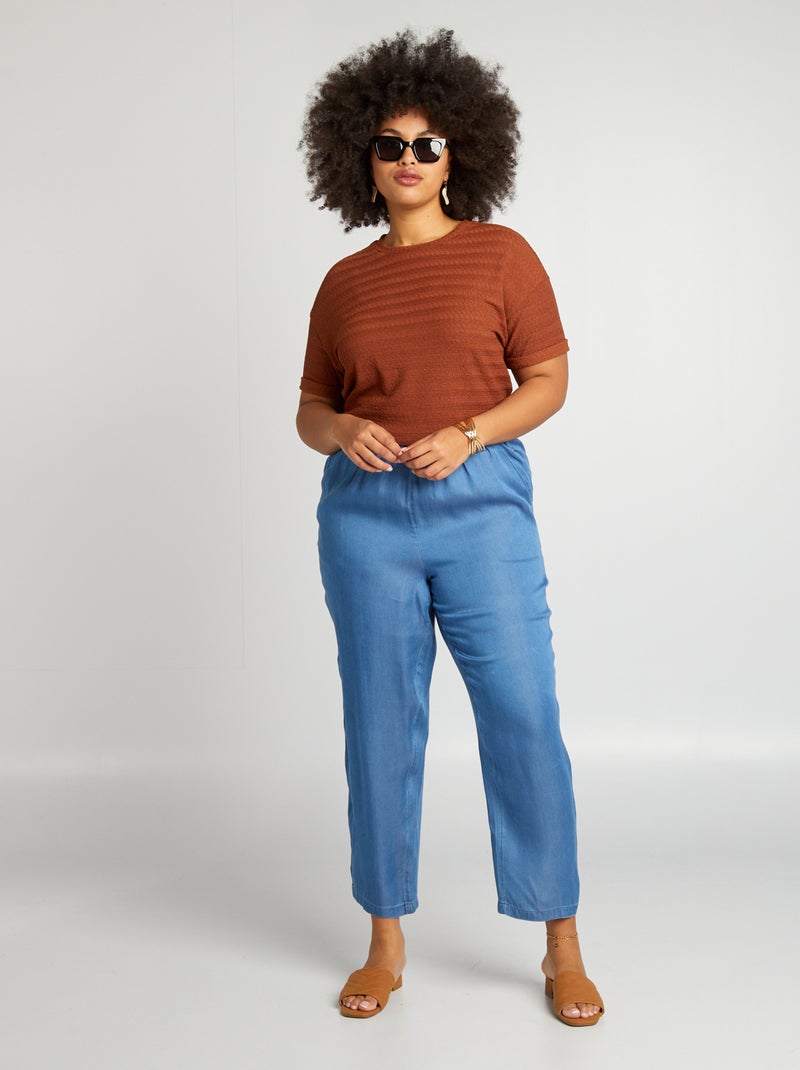 Lichte broek BLAUW - Kiabi