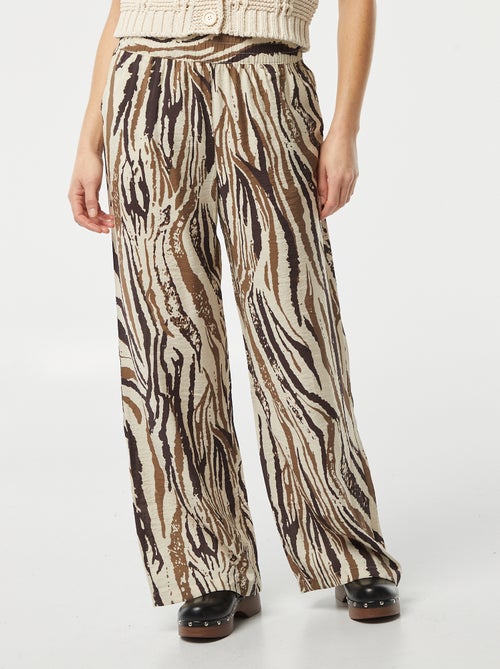 Lichte broek met print 'JDY' - Kiabi