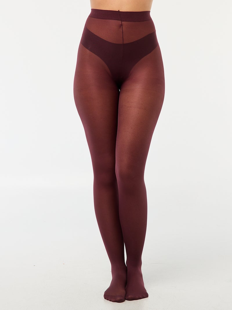 Lichte panty 40 denier Rood - Kiabi