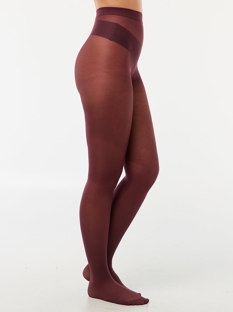 Lichte panty 40 denier Rood - Kiabi