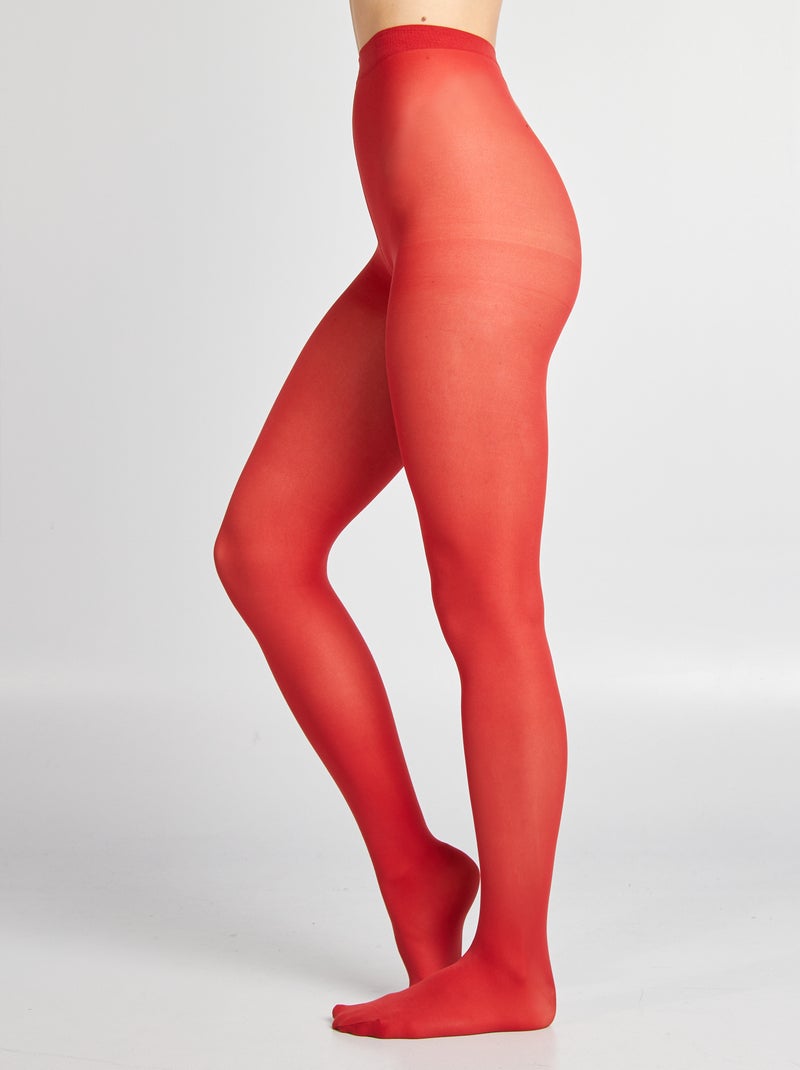 Lichte panty 40D ROOD - Kiabi