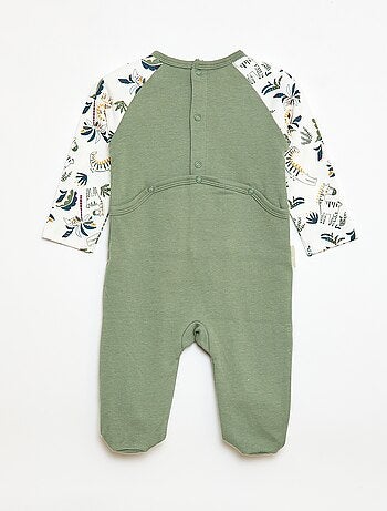 Lichte pyjama met kangoeroezak