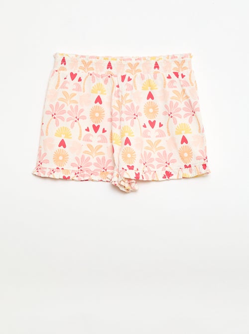 Lichte short met volants - Kiabi