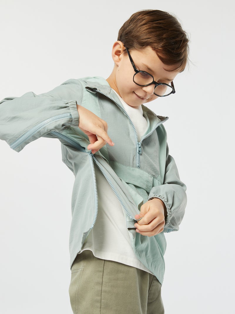 Lichte windbreaker - makkelijk aan te trekken collectie GROEN - Kiabi