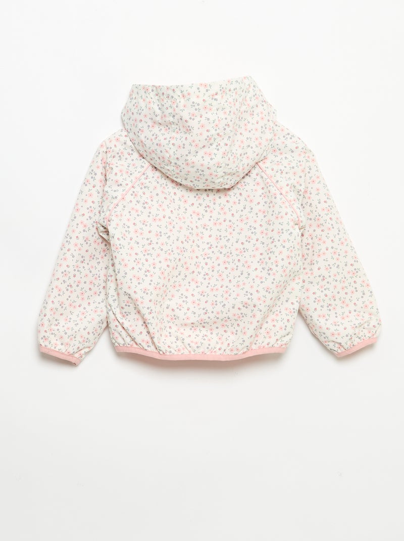 Lichte windbreaker met capuchon Rose - Kiabi