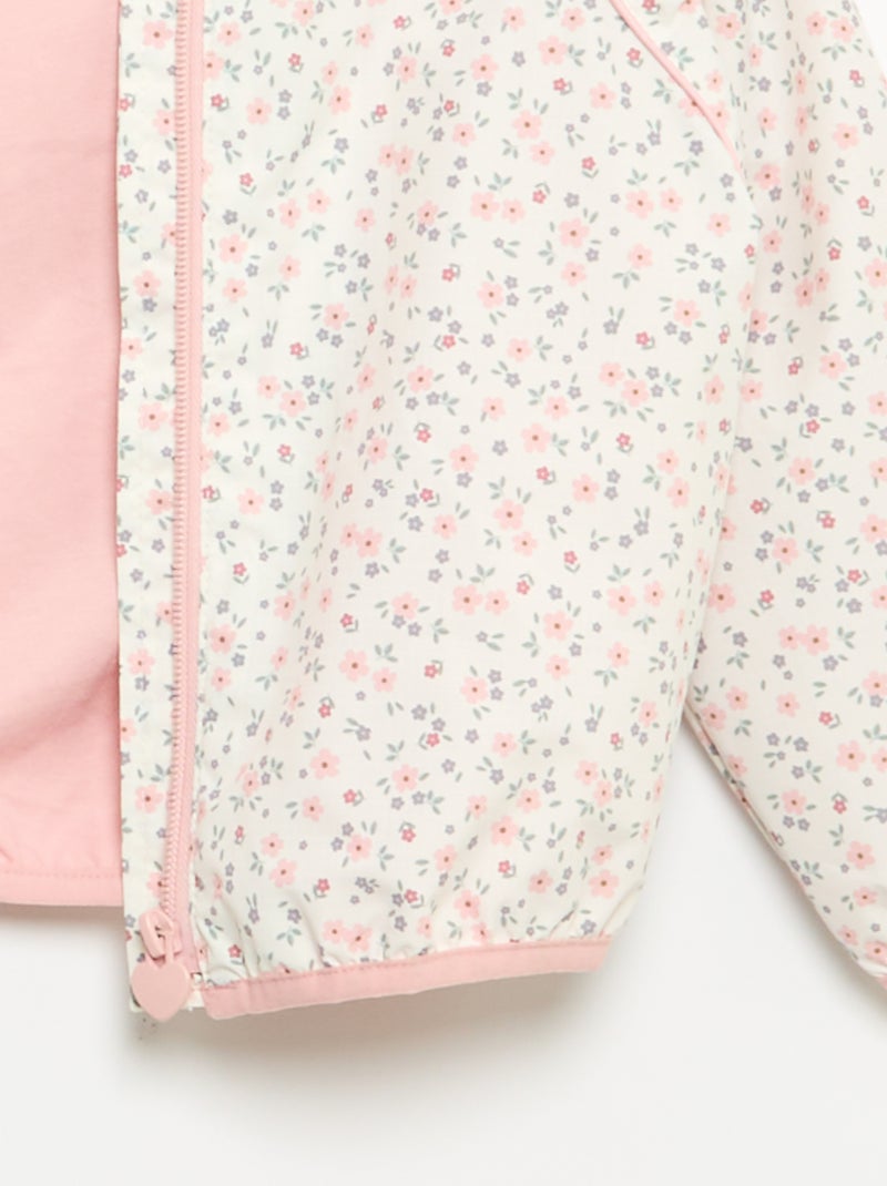 Lichte windbreaker met capuchon Rose - Kiabi