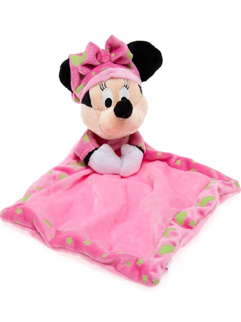 Lichtgevende knuffeldoek van 'Minnie Mouse' roze - Kiabi