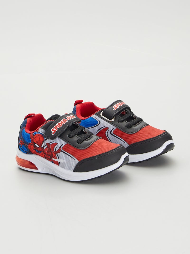Lichtgevende Marvel/Spider-Man-sneakers - ZWART - Kiabi