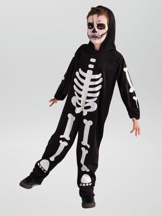 Lichtgevende skeletverkleedkleding