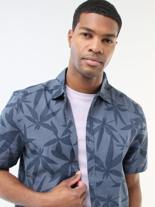 Lichtgewicht hemd met korte mouwen en motief - Kiabi