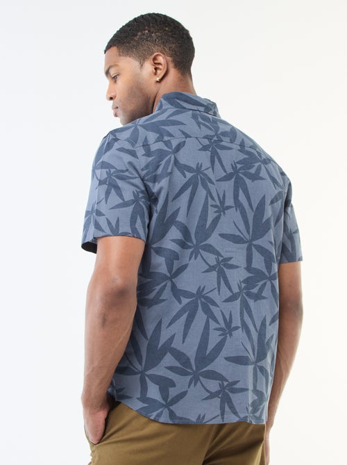 Lichtgewicht hemd met korte mouwen en motief - Kiabi