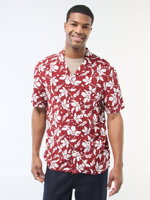 Lichtgewicht hemd met korte mouwen en motief - Kiabi