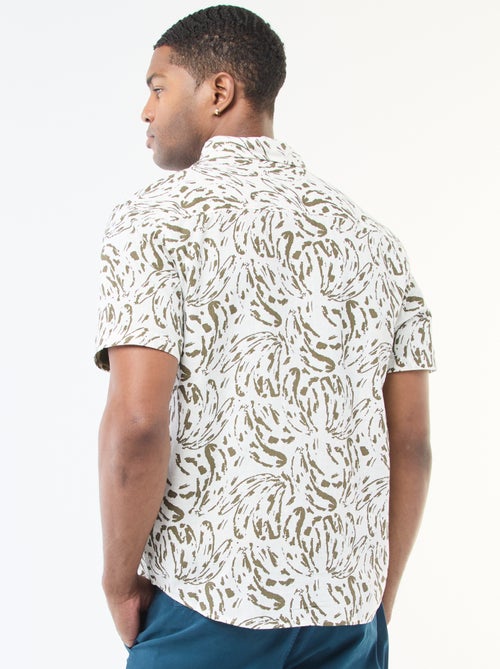Lichtgewicht hemd met korte mouwen en print - Kiabi